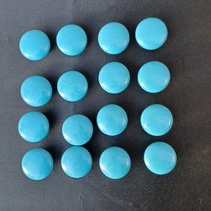 Wooden vintage blue knobs 16 cottage core style
